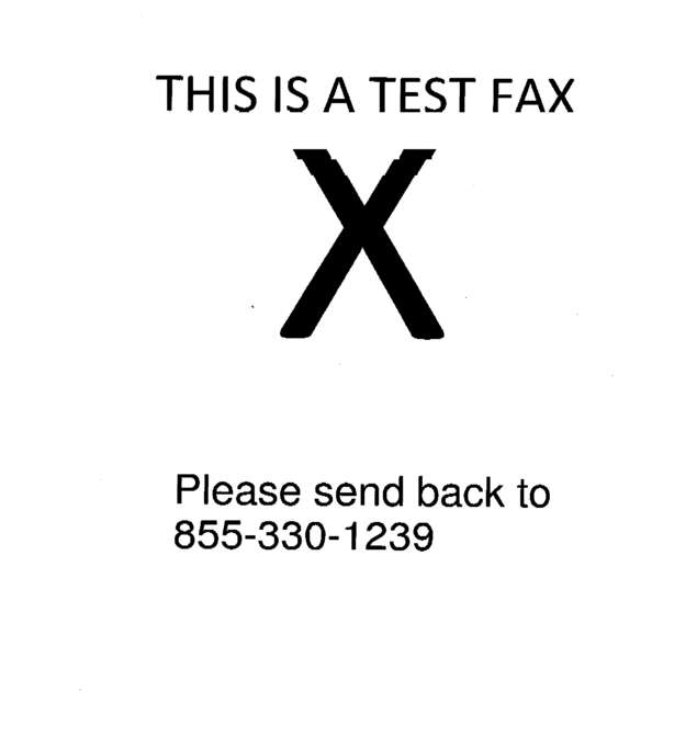 Fax page