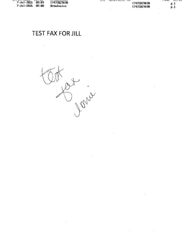 fax page