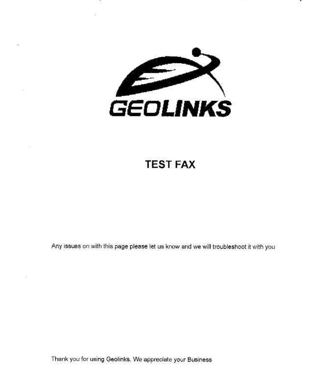 Fax page