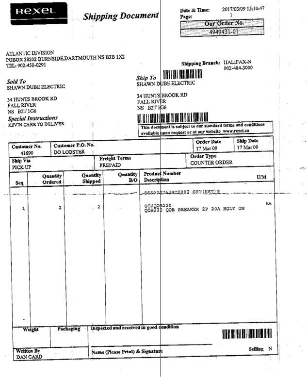 Fax page