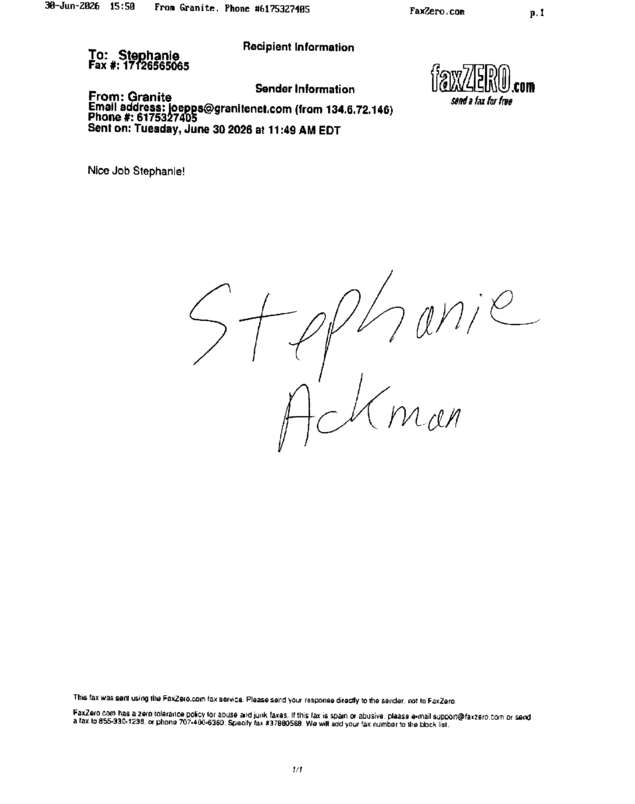 fax page