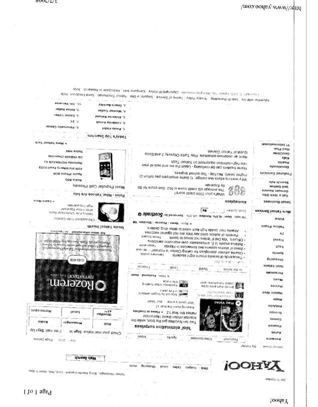 Fax page