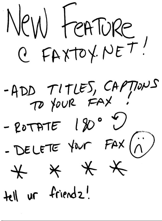Fax page