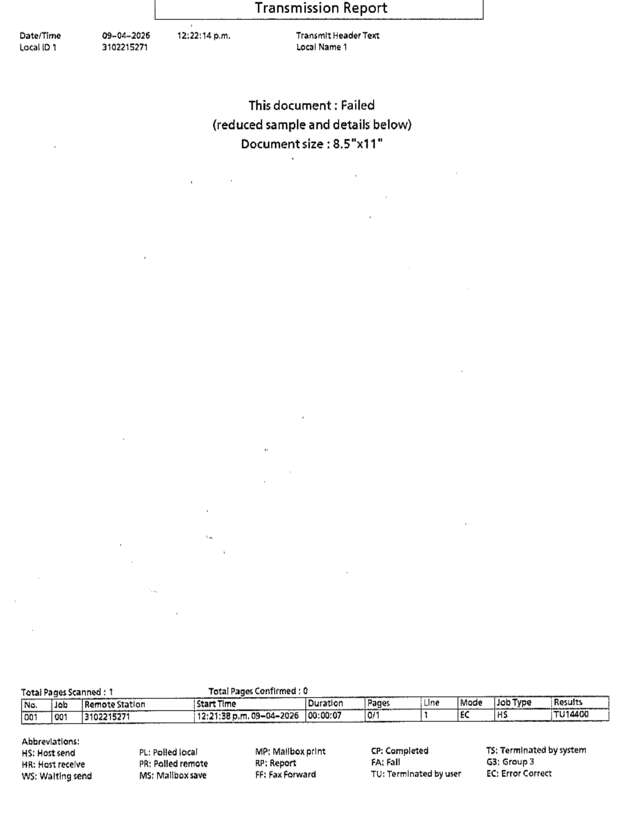fax page