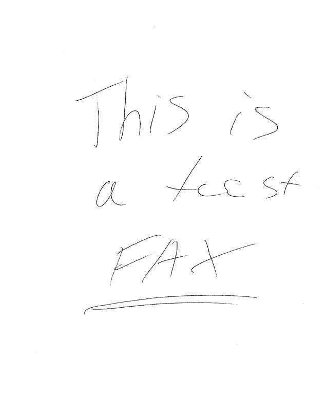 Fax page