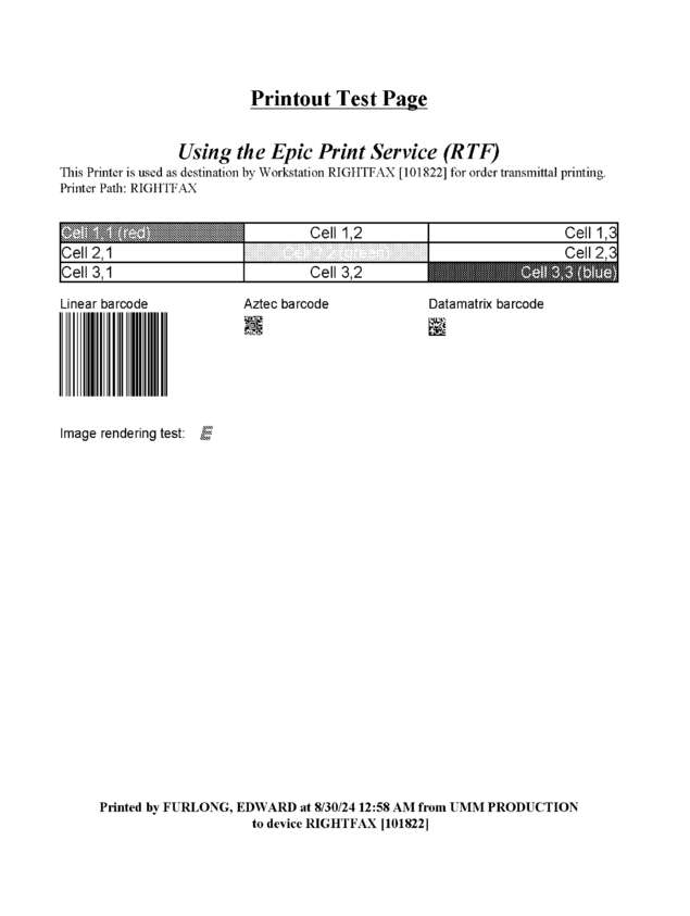 Fax page