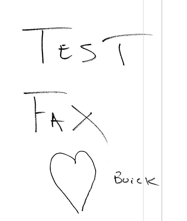 Fax page