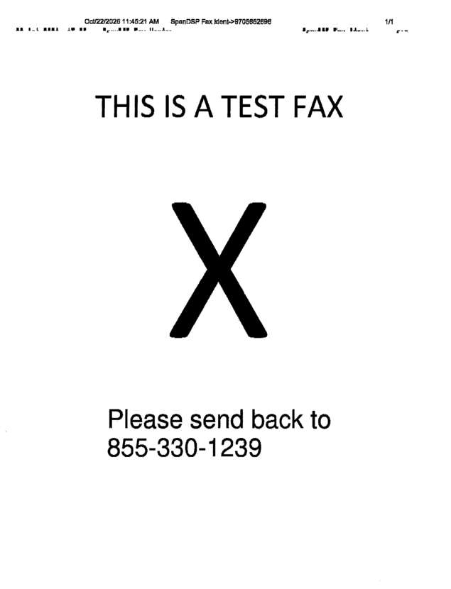 Fax page