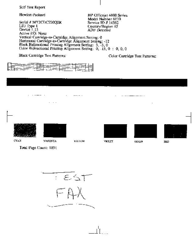 Fax page