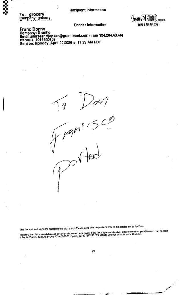 fax page
