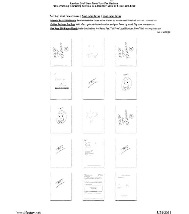 Fax page