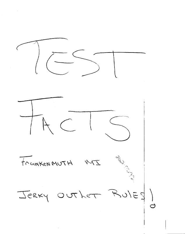 Fax page