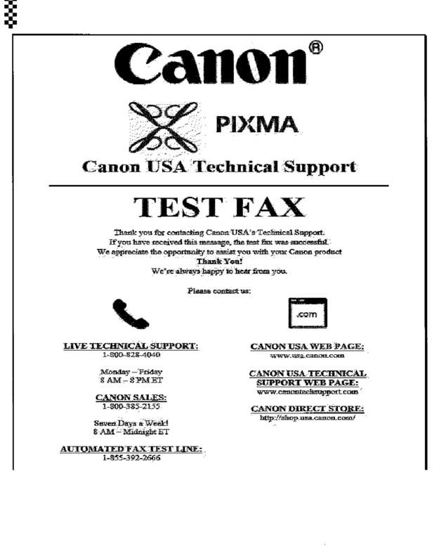 Fax page