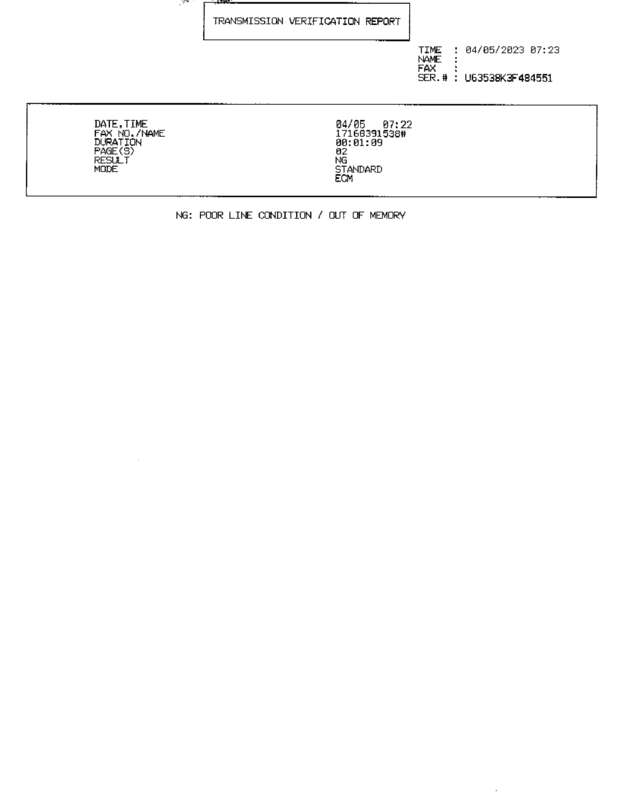 Fax page