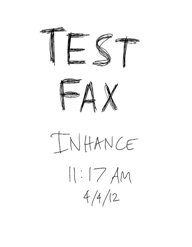 Fax page