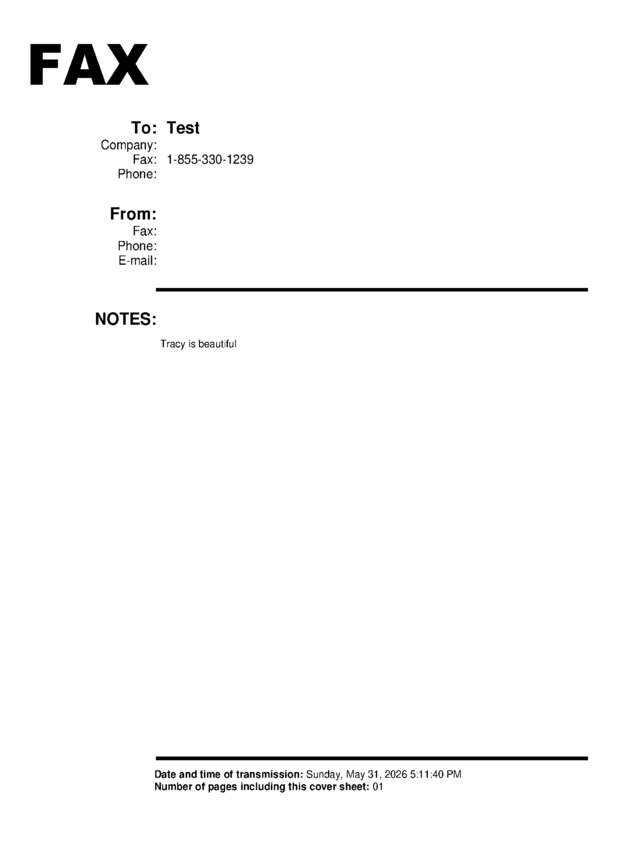 fax page