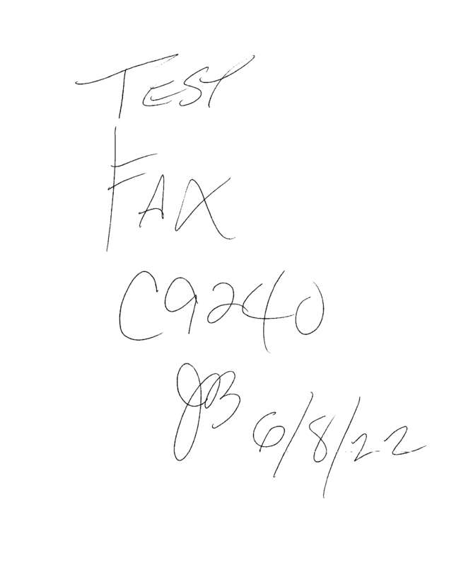 Fax page