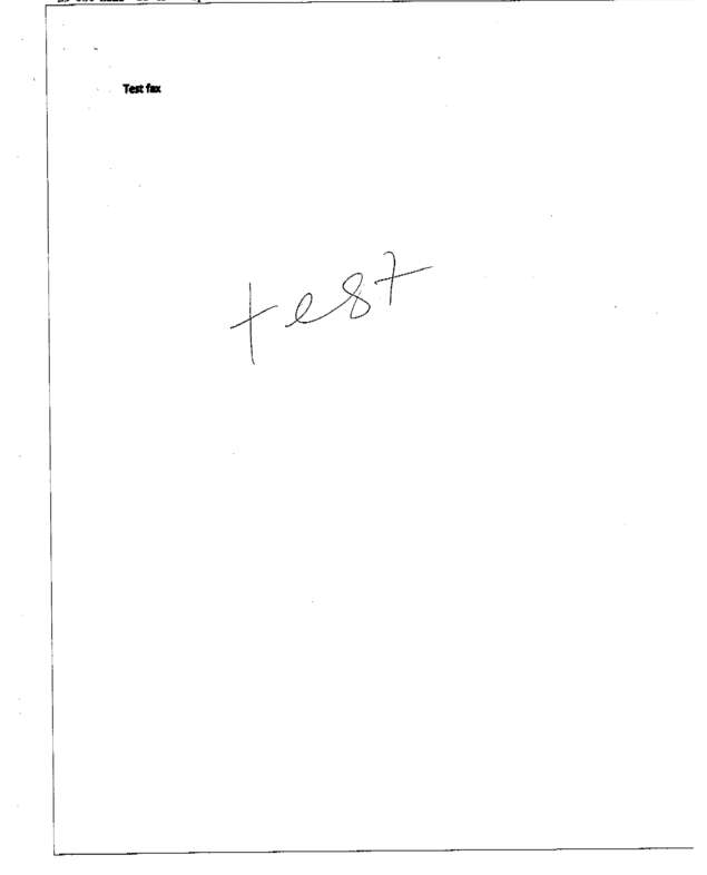 Fax page