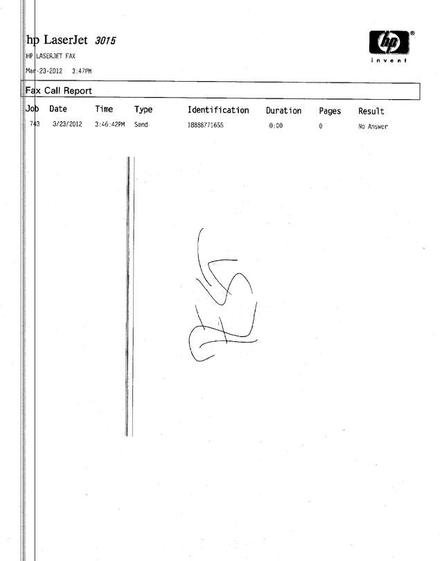 Fax page