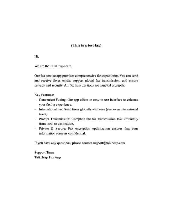 fax page