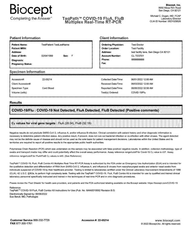 Fax page