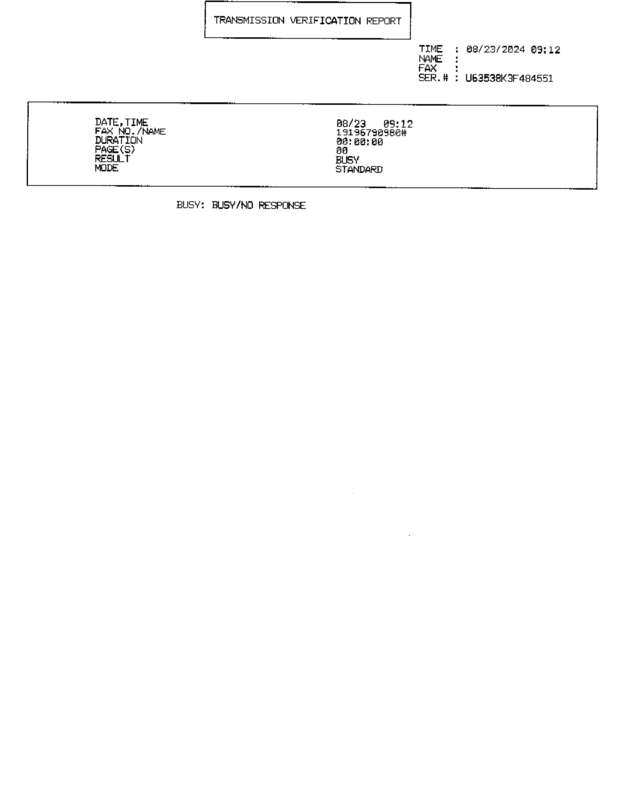 Fax page