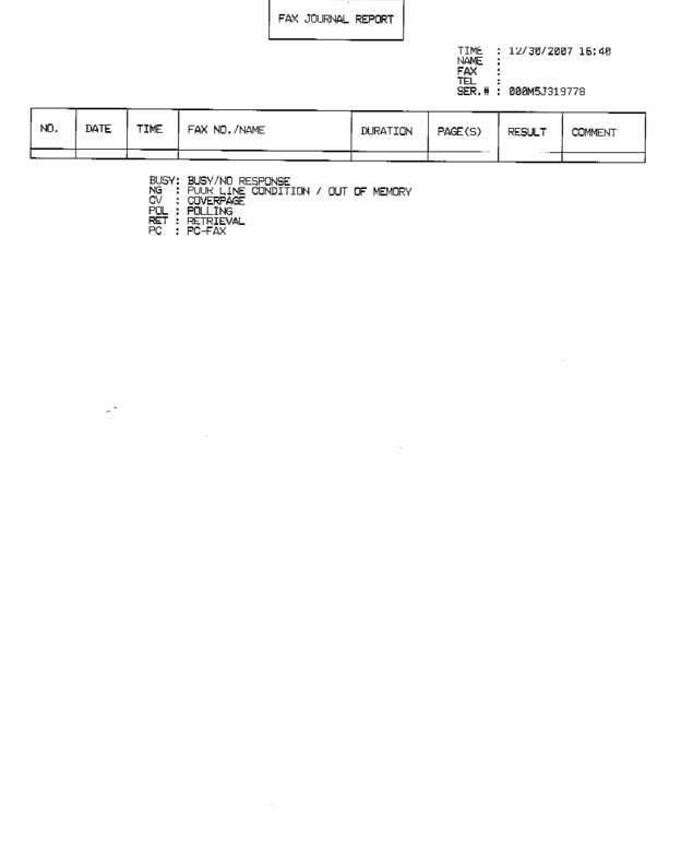 Fax page