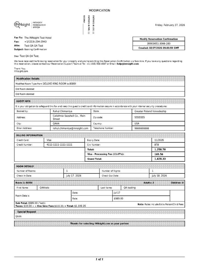 Fax page