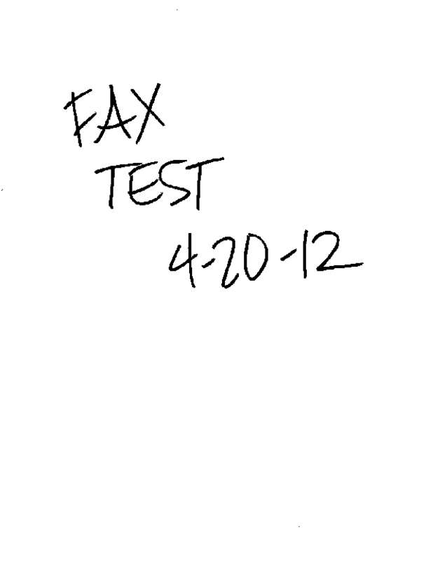 Fax page