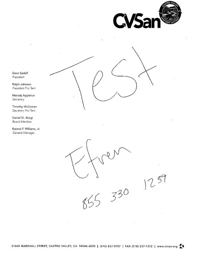 Fax page