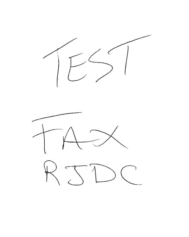 Fax page
