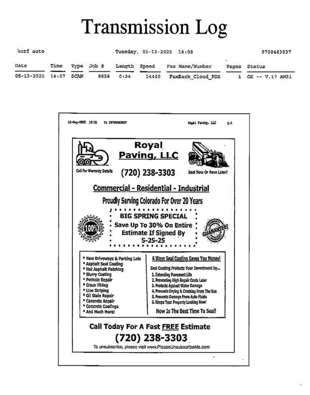 fax page