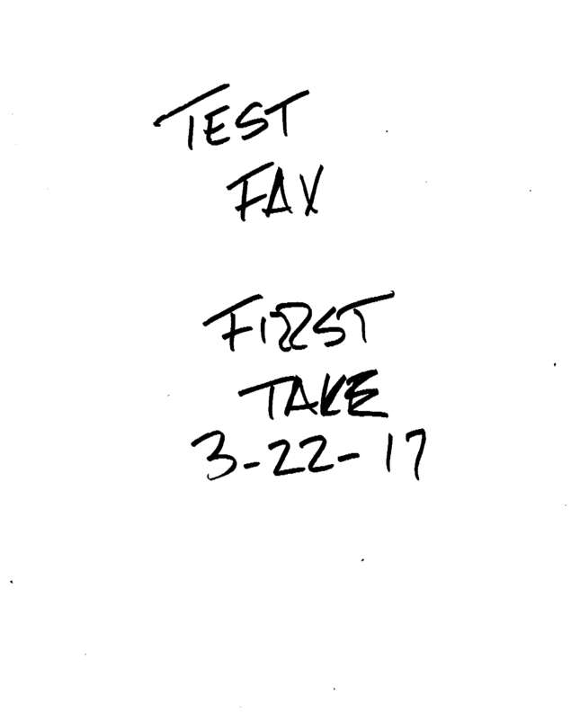Fax page