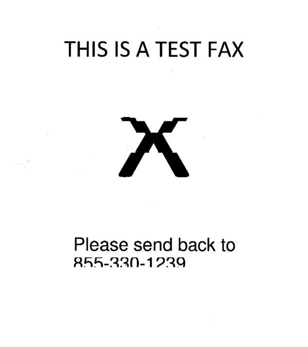 Fax page