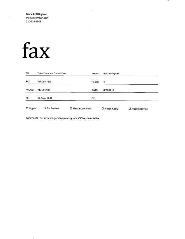 Fax page