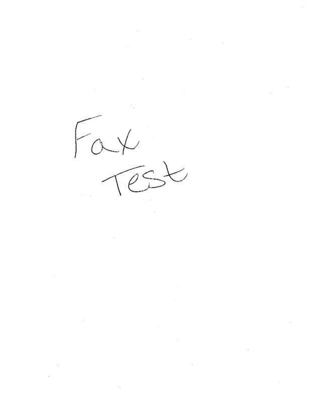 Fax page