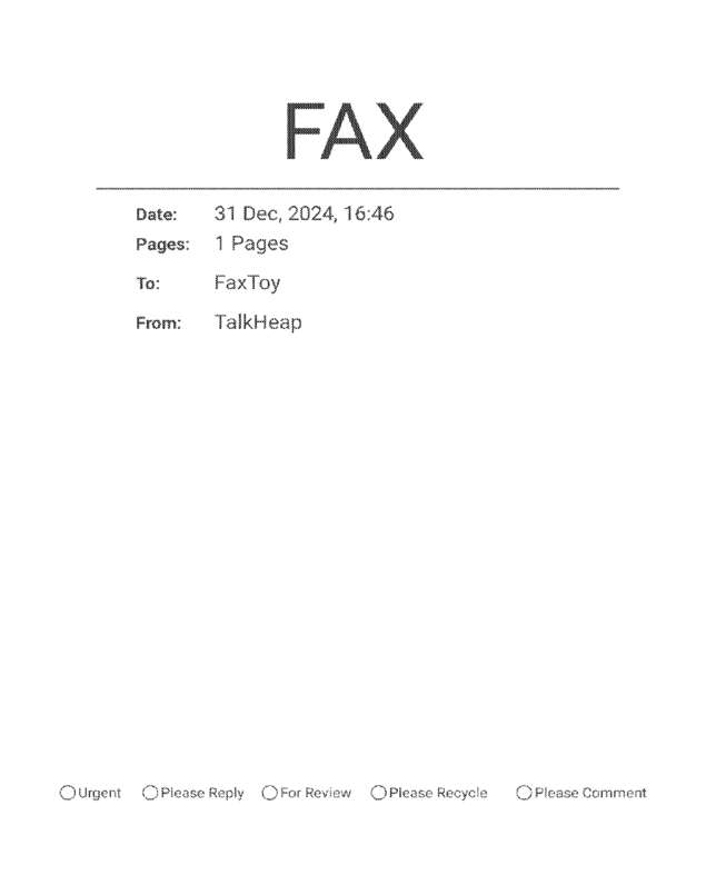 Fax page