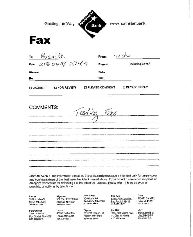 fax page