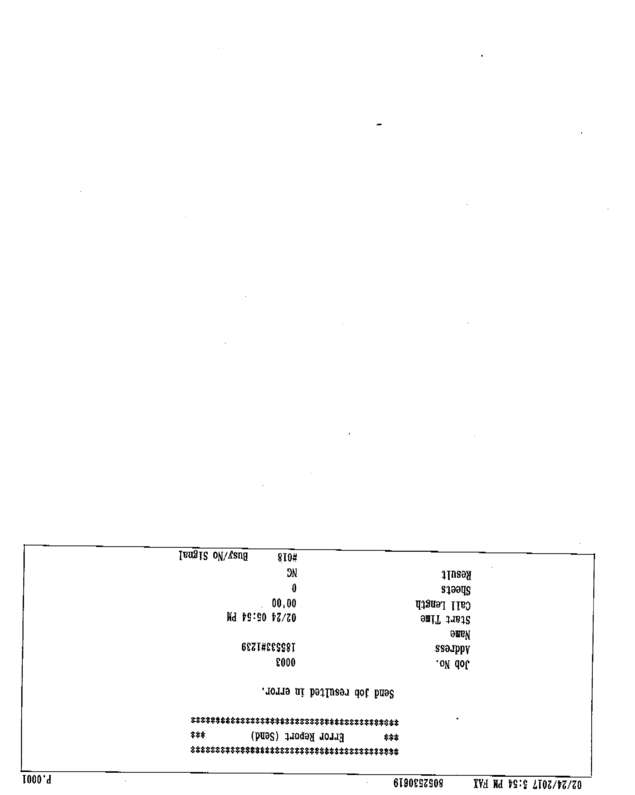 Fax page