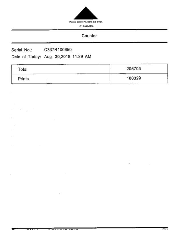 Fax page