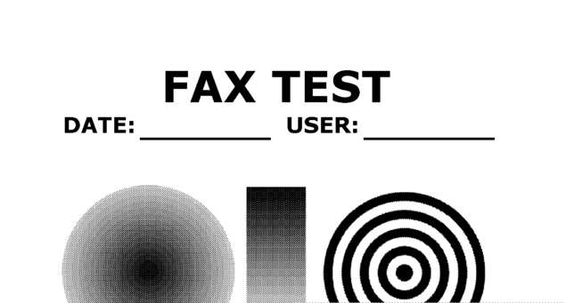 Fax page