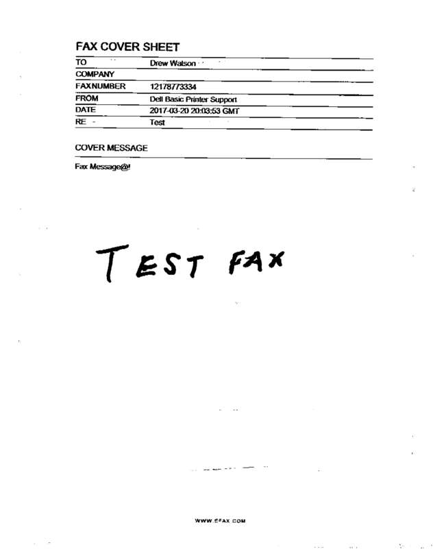 Fax page