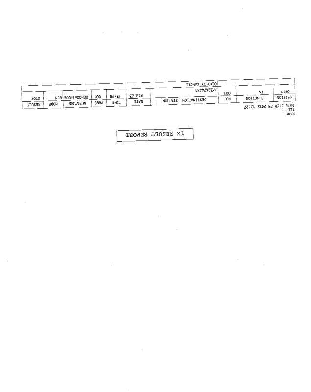 Fax page