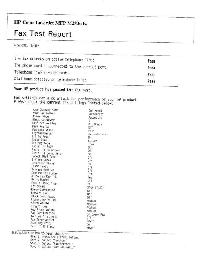 fax page