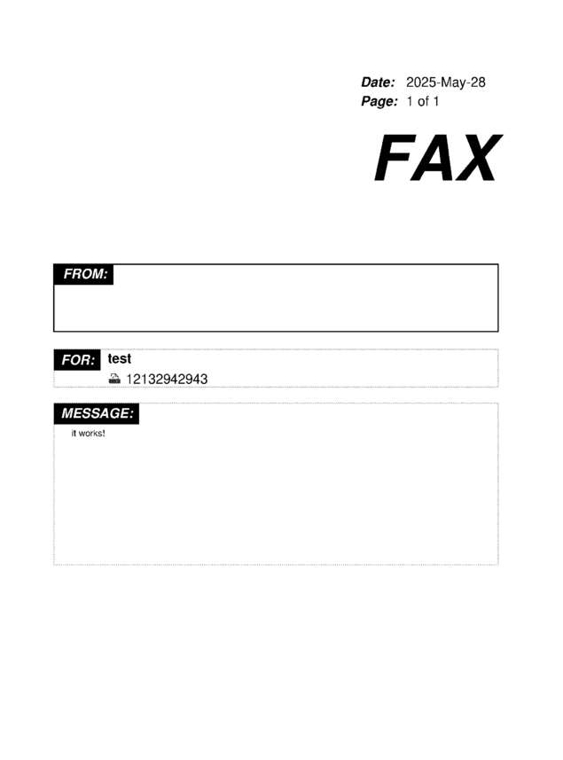fax page