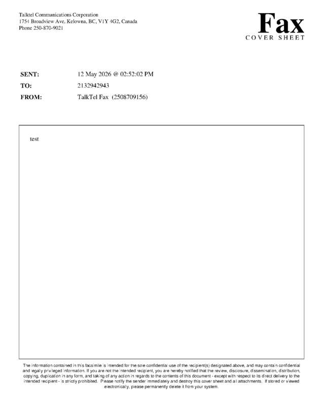fax page