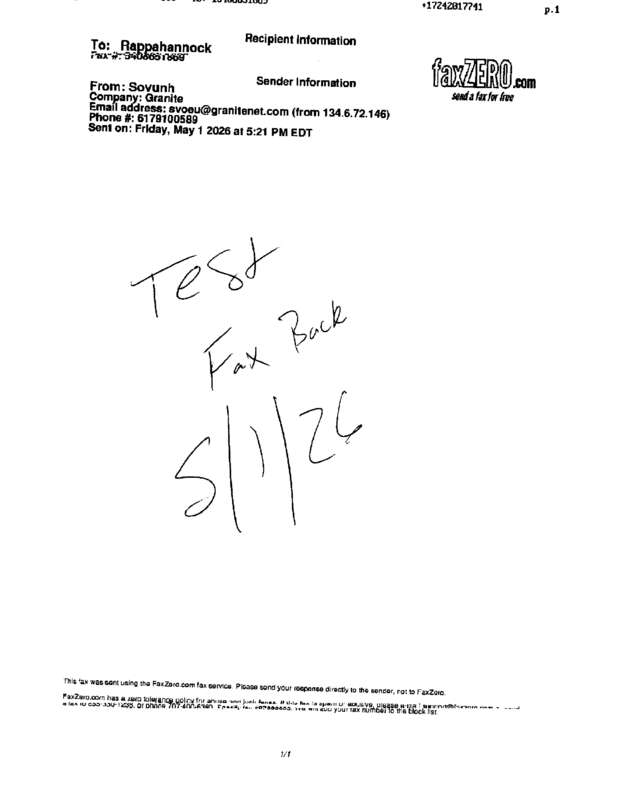 fax page