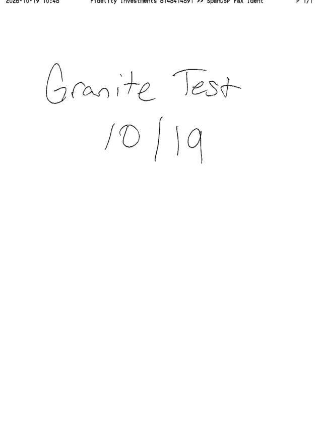 Fax page