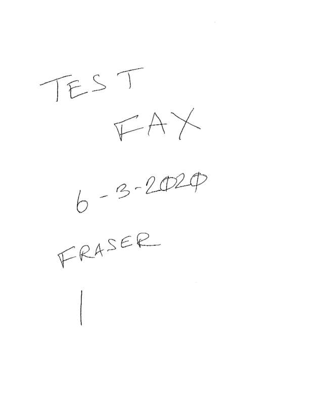 Fax page