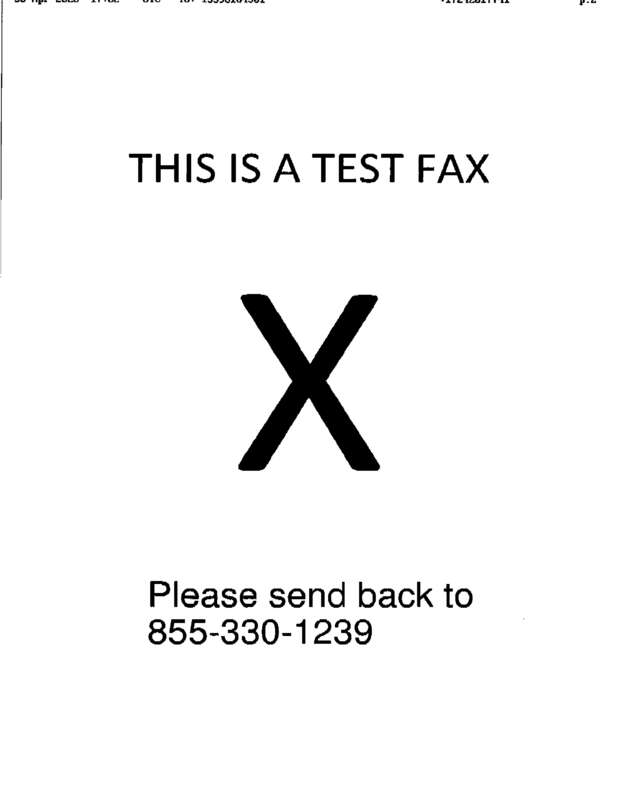 fax page